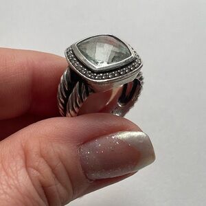David Yurman Prasiolite Diamond Ring